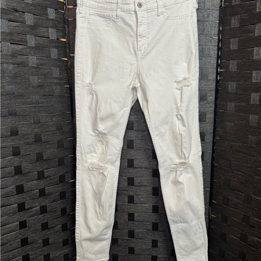 Hollister Women's White Skinny Jeans